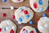 Stars and Stripes M&M Sugar Cookies
