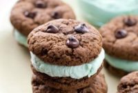 Decadent Mint Chocolate Sandwich Cookies