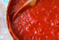 Rustic Homemade Tomato Pasta Sauce
