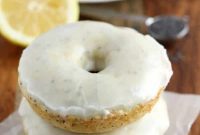 Zesty Lemon Poppy Seed Doughnuts