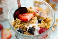 Creamy Coconut Berry Granola Layers
