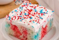 Easy Patriotic Poke Cake