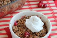 Sweet-Tart Cranberry Apple Crisp