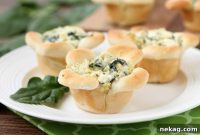 Artichoke Spinach Blossom Bites