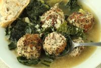 Hearty Turkey Meatball and Kale Soup
