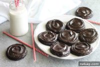 Velvet Chocolate Frosted Cookies