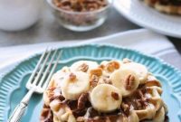 Cinnamon Swirl Banana Nut Waffles