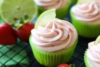 Zesty Strawberry Lime Cupcakes