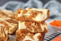 Decadent Carrot Cake Cheesecake Bars