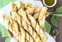 Herbaceous Pesto Twists
