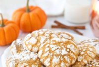 Cozy Pumpkin Crinkle Cookies