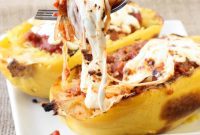 Golden Twice Baked Spaghetti Squash