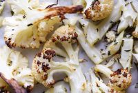 Golden Crispy Rosemary Lemon Cauliflower