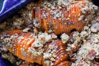 Golden Hasselback Sweet Potato Bake