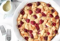 Raspberry Dream Bread Pudding