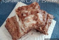 Golden Toasted Marshmallow Crunch Brownies