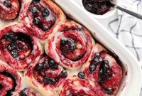 Gooey Blueberry Cinnamon Swirls