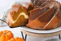 Spiced Pumpkin Bundt with Cream Cheese Swirl