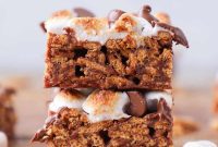 Chewy Golden Graham Smores No Bake Bars