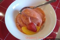 Sun-Kissed Strawberry Peach Sorbet