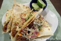 Shredded Pork Wonton Crunch Tacos