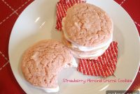 Velvet Strawberry Almond Cookies