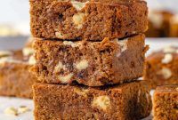 Festive Gingerbread Blondies