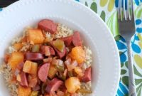 Sticky-Sweet & Zesty Slow Cooker Smoked Sausage
