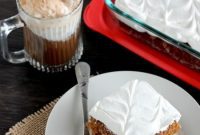 Nostalgic Root Beer Float Poke Cake