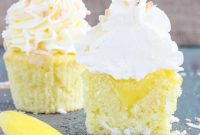 Lemon & Coconut Cloud Cupcakes