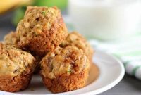 Wholesome Banana-Zucchini Streusel Mini Muffins