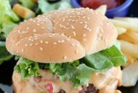 Gooey Queso Burgers