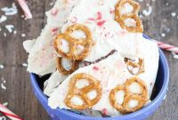 Sweet & Salty Peppermint Coconut Pretzel Bark