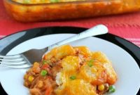 Sloppy Joe Tater Tot Bake