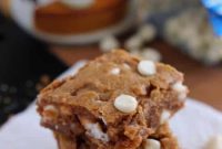 Autumn Spice Pumpkin White Chocolate Blondies