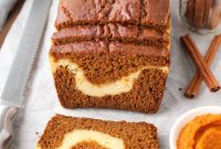 Swirled Pumpkin Cream Cheese Bread