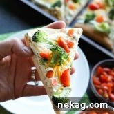This cold vegetable pizza is the ultimate party appetizer for summer potlucks. With a fresh baked crust, creamy ranch spread, and crunchy fresh vegetables, everyone will be coming back for seconds!