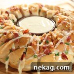 Cheesy, savory pull-apart Party Loaf, perfect for sharing.