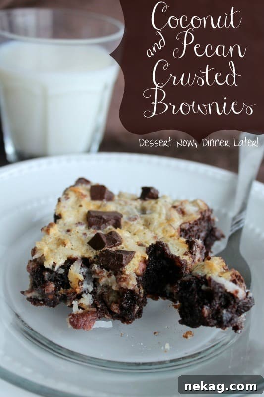 Decadent German Chocolate Bars 13 Coconut & Pecan Crusted Brownies1