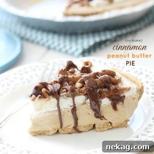 No-Bake Cinnamon Peanut Butter Pie
