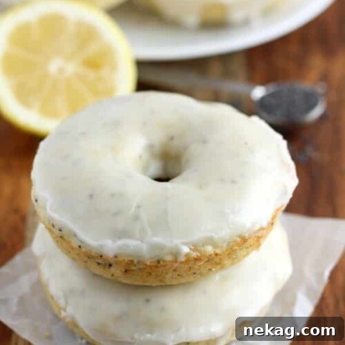 Baked Lemon Poppy Seed Donuts