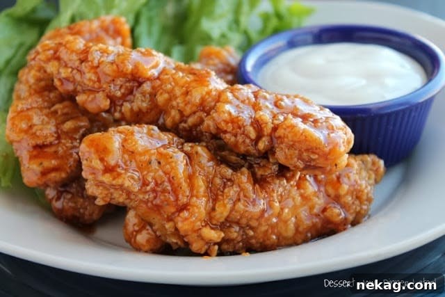 Platter of Copycat Winger's Sticky Fingers with ranch dressing