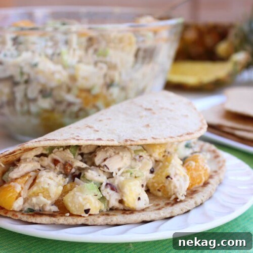 Aloha Chicken Salad, vibrant and fresh