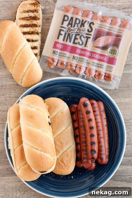 Discover the premium quality and rich flavor of Ball Park Park's Finest Hot Dogs, made for gourmet grilling.