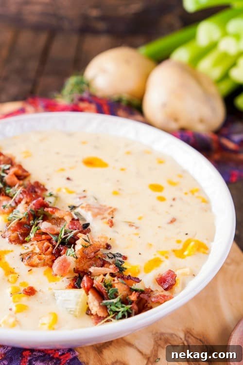 11 Scrumptious Soups Featuring Creamy Chicken and Corn Chowder 10 10+ Soup Recipes To Warm You From The Inside Out // Food Holiday Bloggers