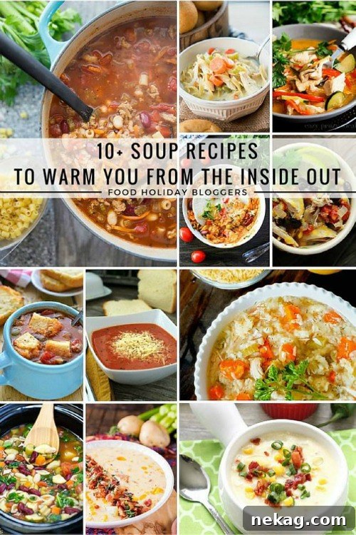 11 Scrumptious Soups Featuring Creamy Chicken and Corn Chowder 9 10+ Soup Recipes To Warm You From The Inside Out // Food Holiday Bloggers
