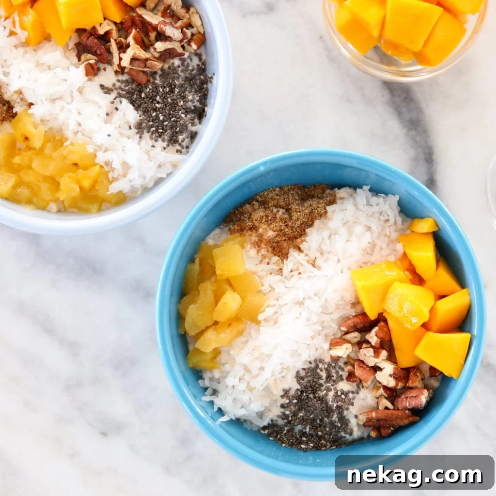 Island Oasis Overnight Oats 6 tropical overnight oats