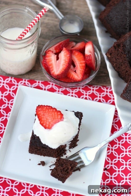 Five gluten-free coconut flour brownies artfully arranged on a white plate with a fork, ready to be eaten.