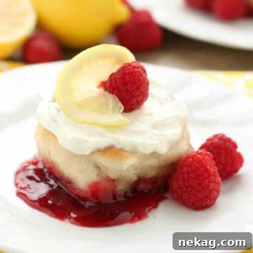 Zesty Raspberry Lemon Sweet Rolls 6 Sticky Raspberry Lemon Rolls are made easy with frozen dough and are topped with a sweet and citrusy lemon cream cheese frosting.
