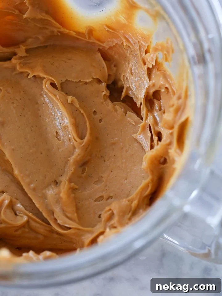 Golden Caramel Crème Pâtissière 4 Caramel Pastry Cream scooped into a serving dish, showing its creamy texture